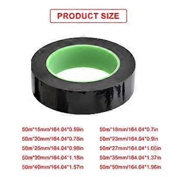 Tubeless Fälgtejp Lång Höghållfast Fälgtejp Cykel Vikbart Däck Foder Skydd för Diverse Cykling 50mx40mm 50mx40mm