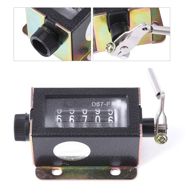 D67-F 5-sifret mekanisk speedometer, 5-sifret håndtrekk tachometer