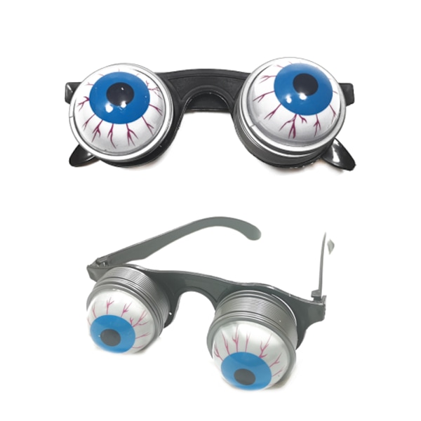 2 stk Morsomme Halloween Spring Briller Maskerade Ball Øyeglass