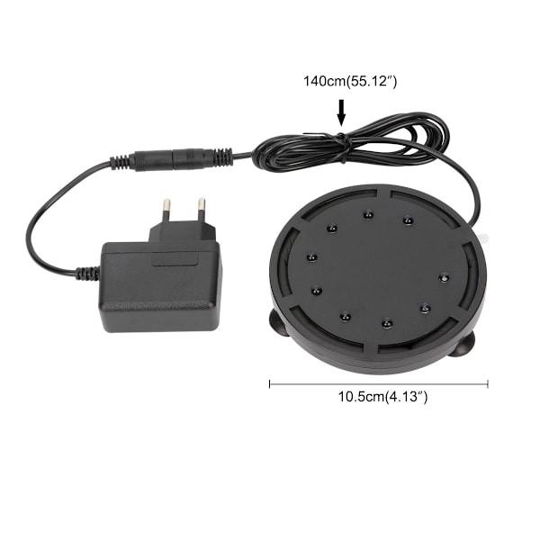 12 Multicolor RGB LED Akvarium Undervands Boble Undervandslys