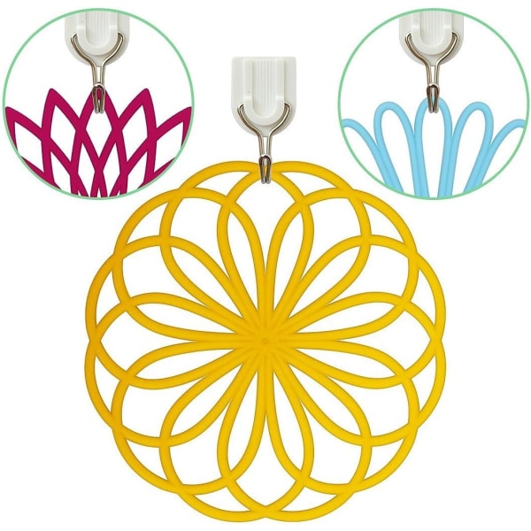 Blomformad Multifunktionell Silikonfodral Trivet, Diskmatta (Set om
