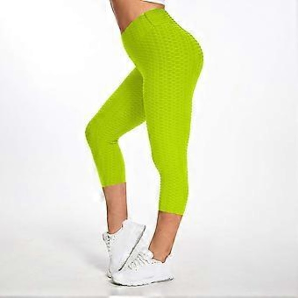 Dame Bubble Hip Butt Løft Anti Cellulite Leggings Høj Talje Træning Mavekontrol Yoga Tights (style671)