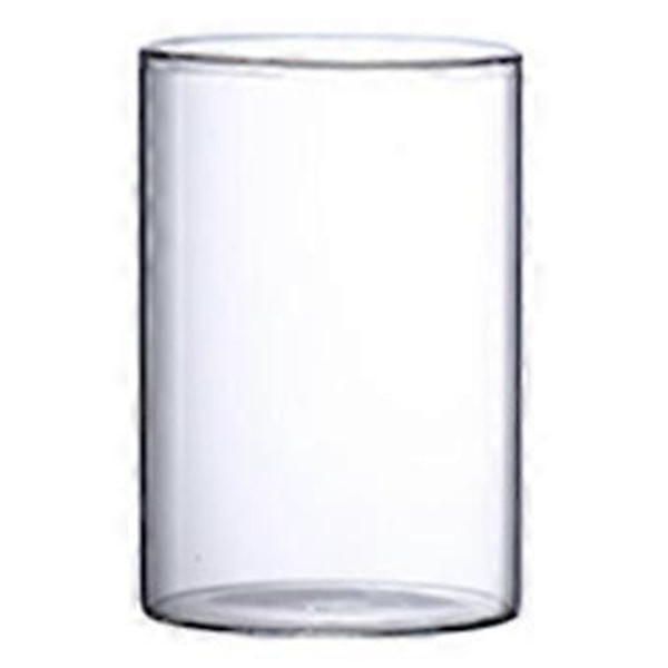 Klar Glasvas Blomvas Minimalistisk Glasvas Cylinderformad Blomvas för Bröllop Vardagsrum Dekorativ Gåva 8.5x15cm