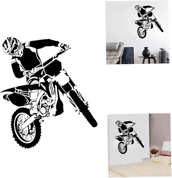 1 st motorcykel väggdekal, dekoration för vardagsrum sovrum o