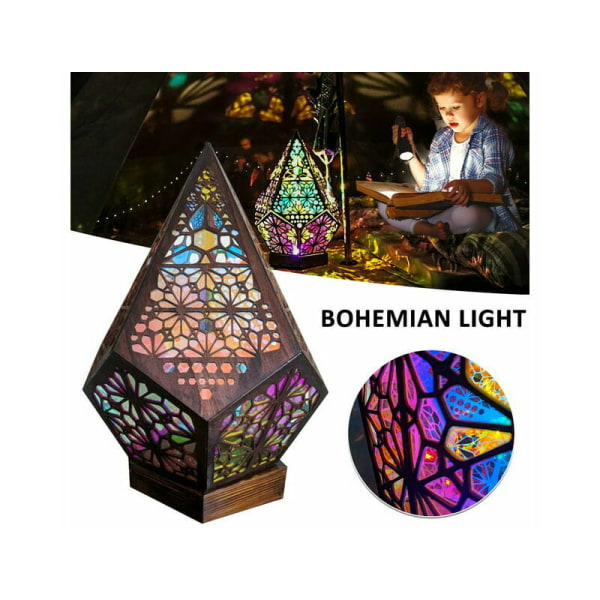 Bohemian Seven Color Lampe, Large Night Pole Star Gulvlampe, LED