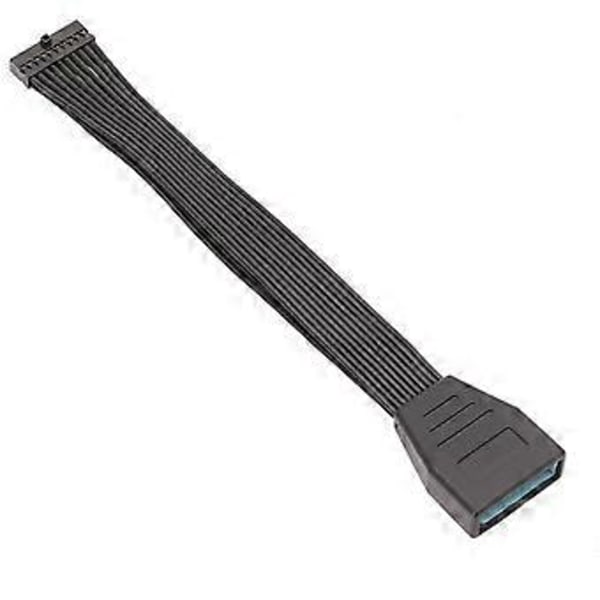 USB3.0 Header Forlængerkabel Lav Profil USB3.0 Intern 19/20 Pin Header Forlænger Bundkort Adapter Old style 15cm