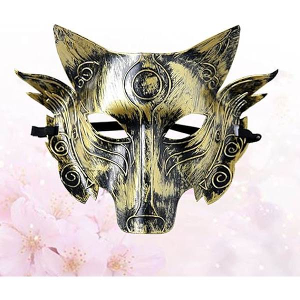 2 stk. Ulvehoved Maske - Maskeulv til Halloween Cosplay
