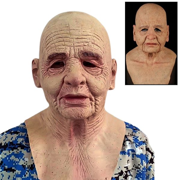 Latex Realistisk Mands Ansigtsmaske Mænd Forklædning Cosplay Halloween
