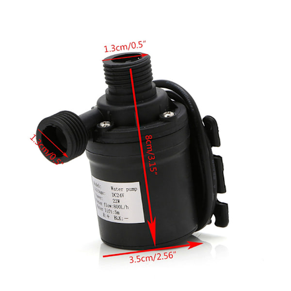 800L/H 5M Dränkbar Vattenpump DC 12V Amfibisk Pump för Damm
