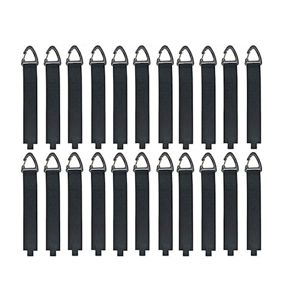 Kabelarrangør for oppbevaring (6 stk.), borrelåsstropper for Atta