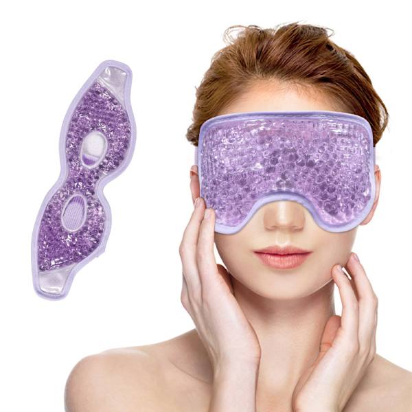 2-pack kylgelögonmask återanvändbara ögonmasker, sovmasker
