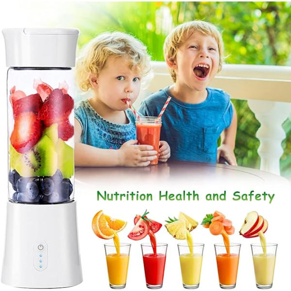 78*240mm Hvid US Mini Blender Frugt Juice Press Smoothie Blender