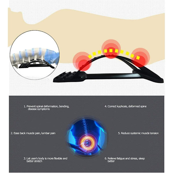 Ryggmassageapparater, Magic Stretcher Träningsutrustning Stretch Support