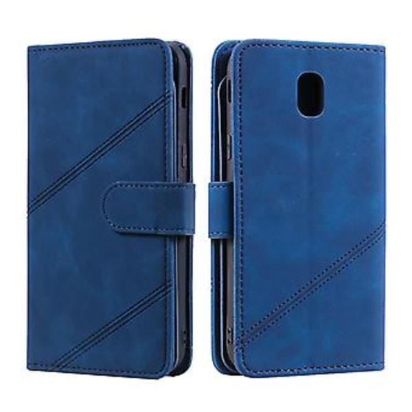 Skin Feel -nahkakotelo Samsung Galaxy J5 2017 -puhelimelle Blue