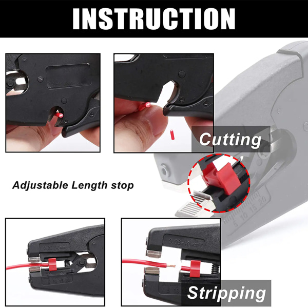 Automatic Wire Stripper and Cutter,2 in 1 Heavy Duty Wire Stripp