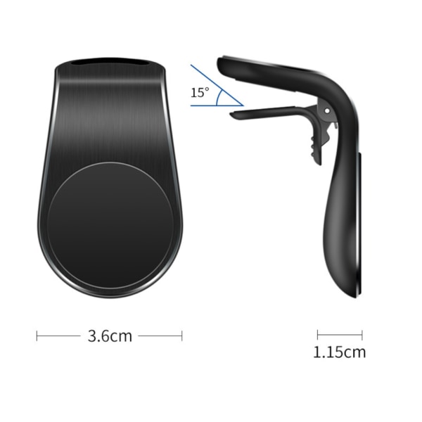 Magneettinen Auton Puhelinteline Useimmille Älypuhelimille, Yleinen Ilmaventtiilin Kiinnitys