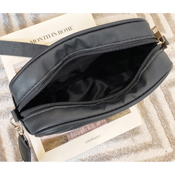 Dam syntetiskt läder crossbody väska, lyxig designer'