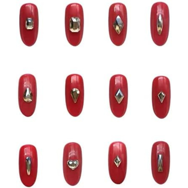 Neglekunst Rhinestones Kit 2500stk, 3D Mix Neglekunst Rhinestones Crys