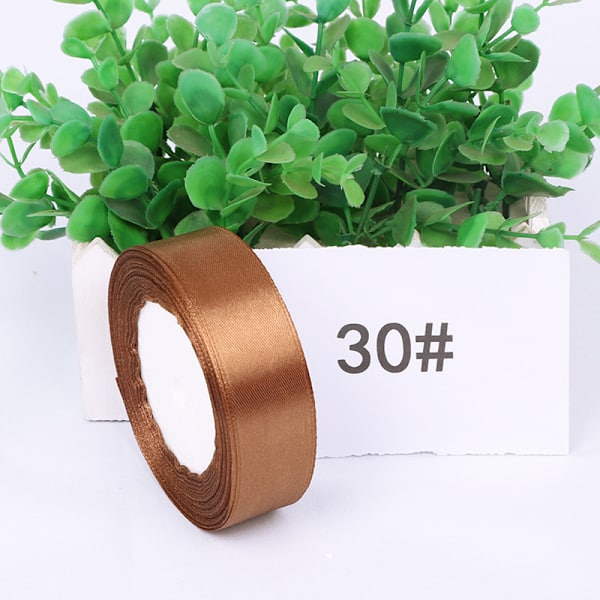 (Bronze)Deals-Global Satinbånd, 5 ruller 22m Satinbånd Rulle