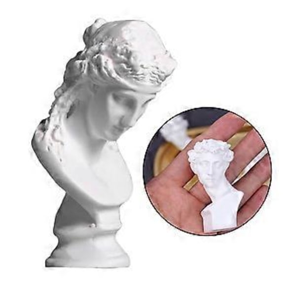 2.4 Tommers Klassisk Resin Gresk Hode Byste Statue Skulptur Figur Hjem Dekor Statue (Arias) Arias