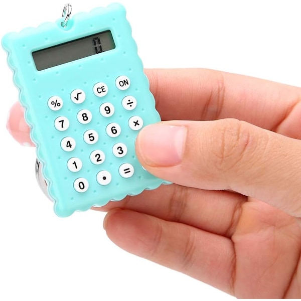Mini Handheld Calculator, 2 i 1 Biscuit Shape Handheld Calculato
