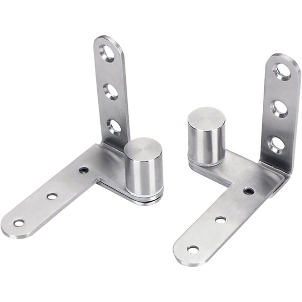 2 stk./skjult top og bund hængslede dør rustfrit stål hængslede dør sæt Heavy Duty Pivot hængsler