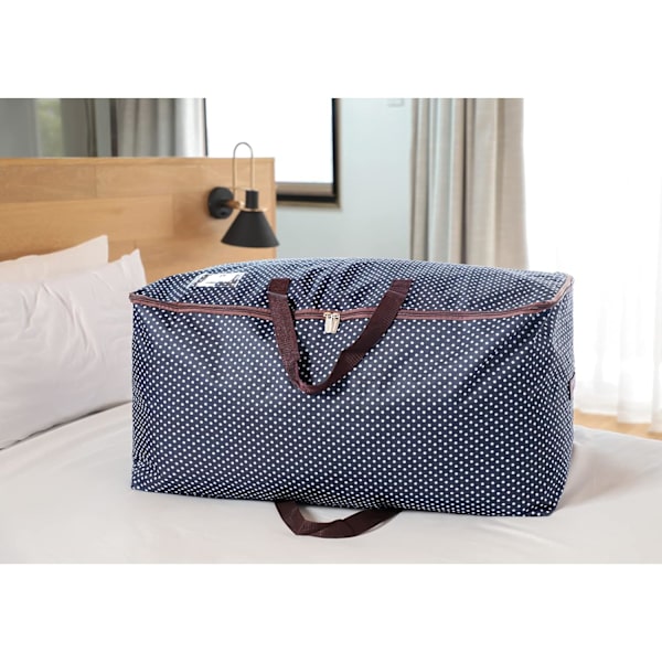 Blå-100L klespose, Oversized tykk oppbevaringspose, Reisepose (