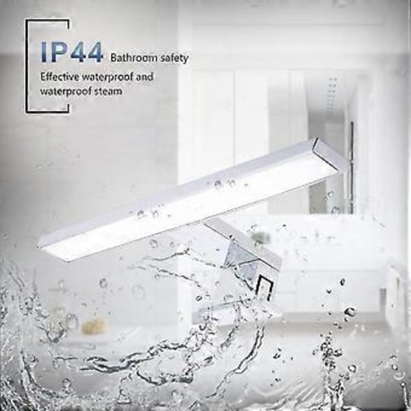 LED Spejllampe Spejl med Belysning 5W 30 CM Badeværelseslampe til Spejlskab Bad 4000K Neutral-hvid Badlampe Spejllampe