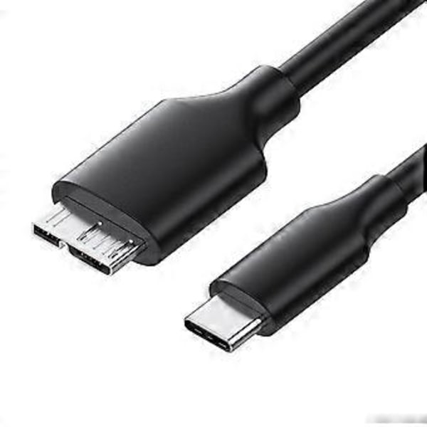 USB C till B 3.0 Kabel Snabb Datasynkroniseringssladd För Bärbara Datorer Hårddisk USB Typ C B Kabel 1m