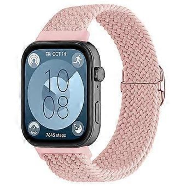 Til Huawei Watch Fit 3 Justerbar Nylon Flettet Urrem Vævet Stil Håndledsrem Style B