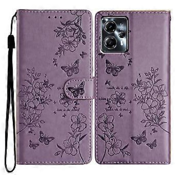 Sommerfugl og Blomster Deksel til Motorola Moto G53 5G