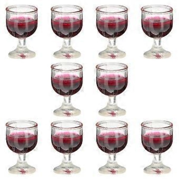 10 stk. Miniature Vinglas Champagneglas til 1/12 Dukkehus Tilbehør Køkken Haveindretning