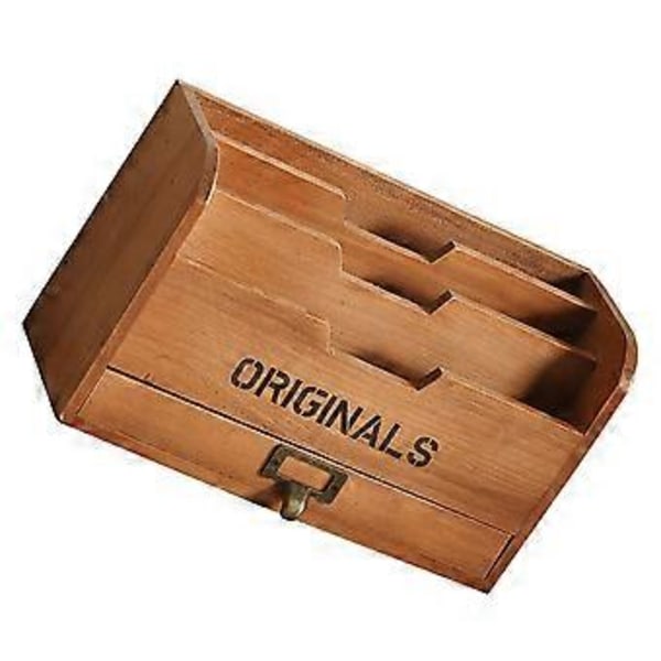 1 stk. Træ Opbevaringsreol Skrivebord Organiseringsstativ Bogreol (Chokolade)