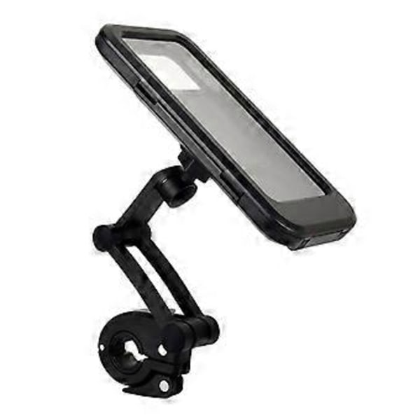 Vanntett sykkeltelefonholder 360 grader justerbar ABS PVC nylon sykkeltelefonveske for 22 til 28 mm stangtelefon under 6,7 tommer