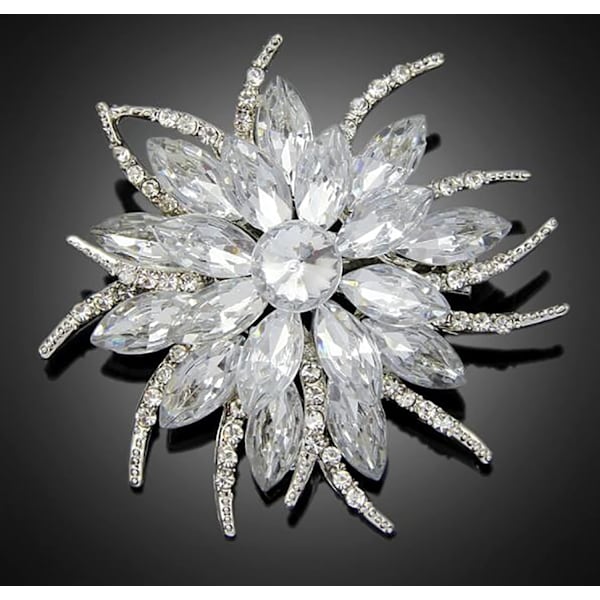 8-pak Servietringe, Funklende Lotusblomster Rhinestone Bordserviet