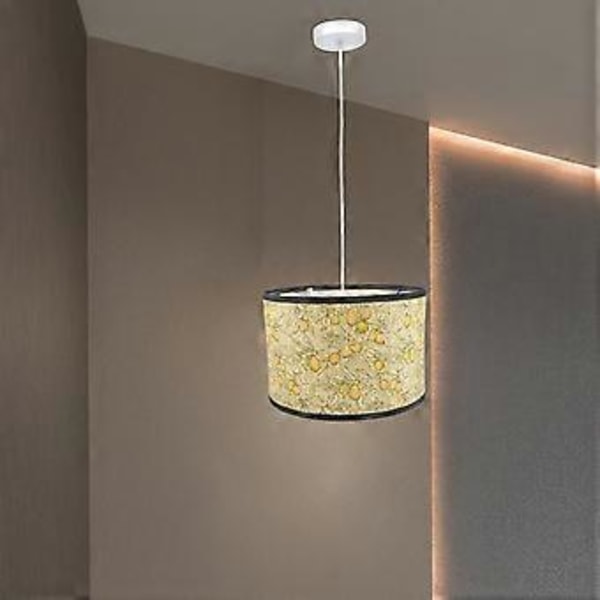 Trykt Bambus Lampeskærm Hængende Lampeskærm Cover Dekorativ Lampeskærm Loftlampe Cover