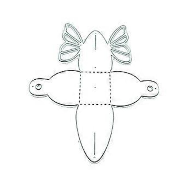 Godispresentförpackning Stansar Fjärilslåda Metallskärande Dies DIY Prägling Scrapbooking Album-Fotoramstillverkning Dekorationer