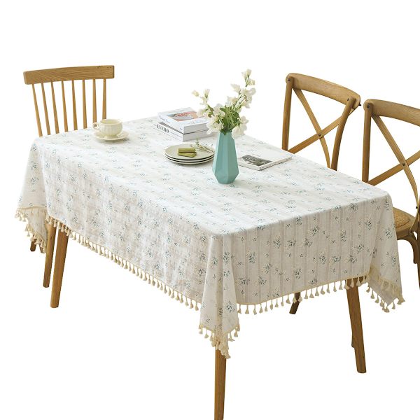 1 stk. Rektangulær Dug i Bomuld til Køkken, Spisestue, Buffet Dekoration (140x180cm)