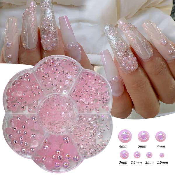 Nagelkonst Pärla DIY Resin - Rosa