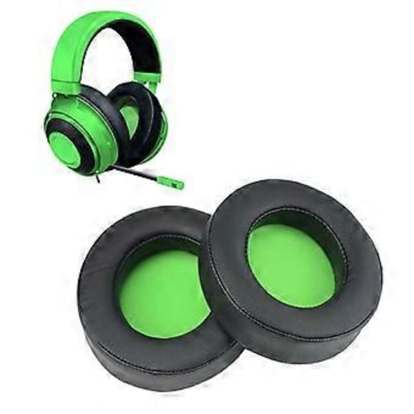 1 par öronkuddar 100 mm svampskydd mjuka öronkuddar för Kraken 7.1 Pro mjukt minnesskum headset bekvämt att bära svart