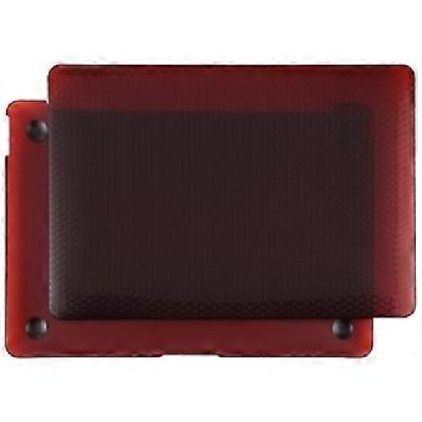 Laptop Plast Honeycomb Skyddsfodral För MacBook Air 13,3 tum A1932 / A2179 / A2337 (Vinröd)