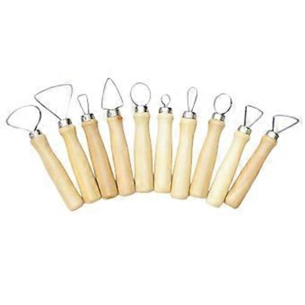 10 Delar/set Lerverktyg Keramik Snideri Kit()
