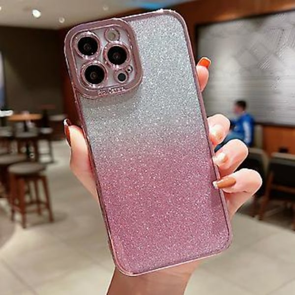 Glitter TPU-skal för iPhone X / XS Pink