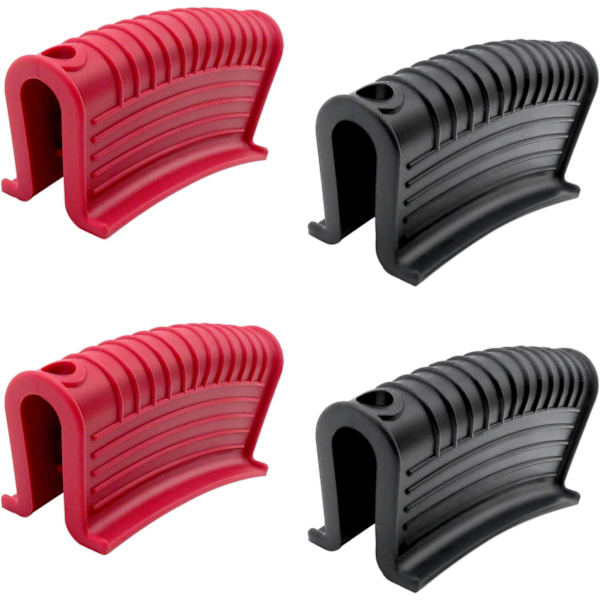 2 Par Silicone Hjelpegrep for Håndtak på Varme Panner, Varme Pannelokk