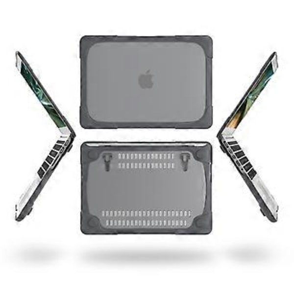 TPU + PC Tvåfärgat Anti-fall Laptop Skyddsfodral För MacBook Pro Retina 13.3 tum A1502 / A1425 (Grå)