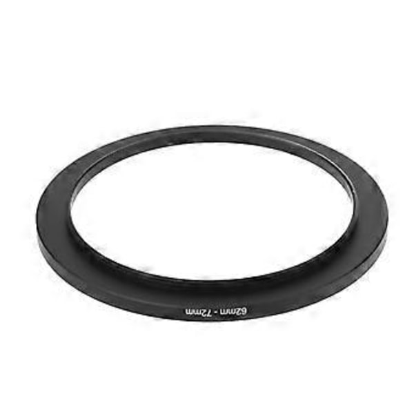62mm - 72mm Metallinen Step Up -rengas Linssisovitin Suodatin Kameratyökalu Tarvikkeet Uusi Musta