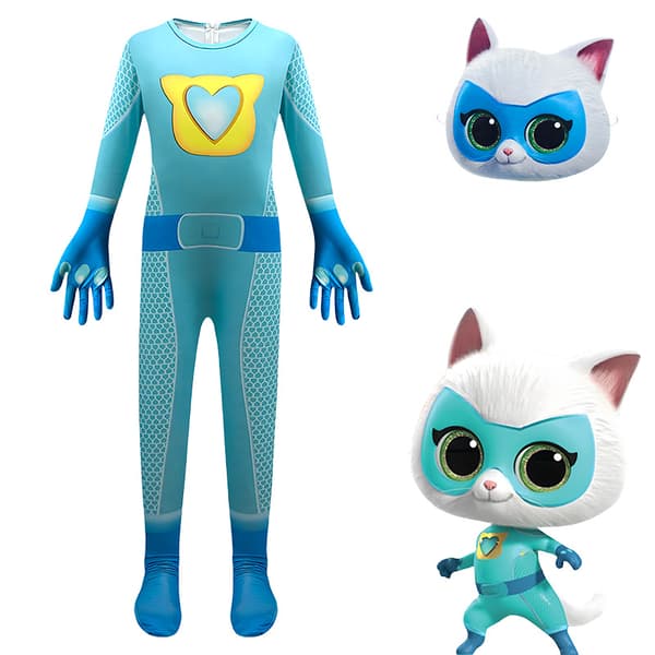 SuperKitties SuperKitty Kostym Performance Kostym 150cm Blå