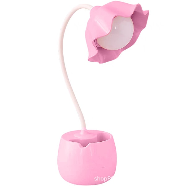 Skrivbordslampa, (Rosa) LED-bordslampa 3 ljuslägen och touchsensor,