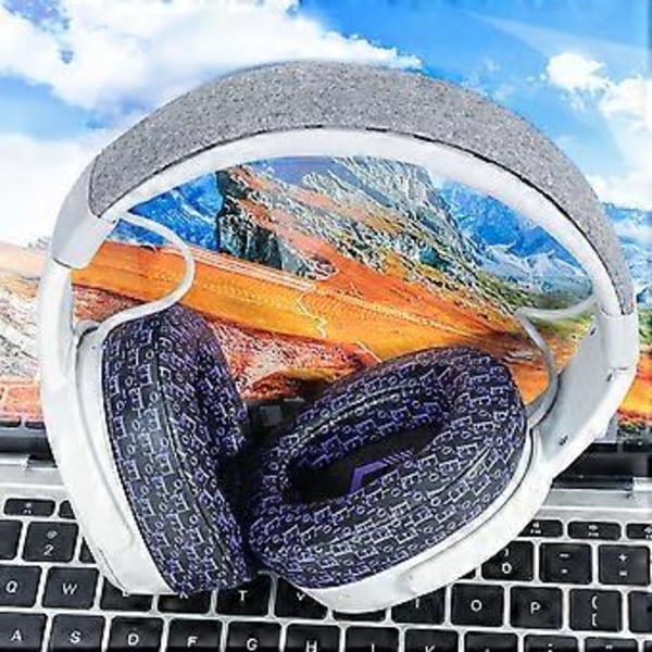 Specialtilpassede ørepuder til Crusher3.0 hovedtelefoner, memory foam ørepuder for støjisolering og komfortabel lytning Black and purple pri