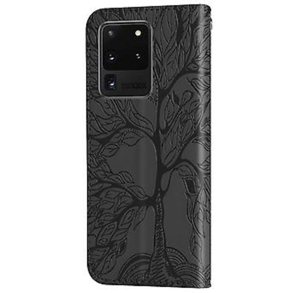 Läderfodral för Samsung Galaxy S20 Ultra Black
